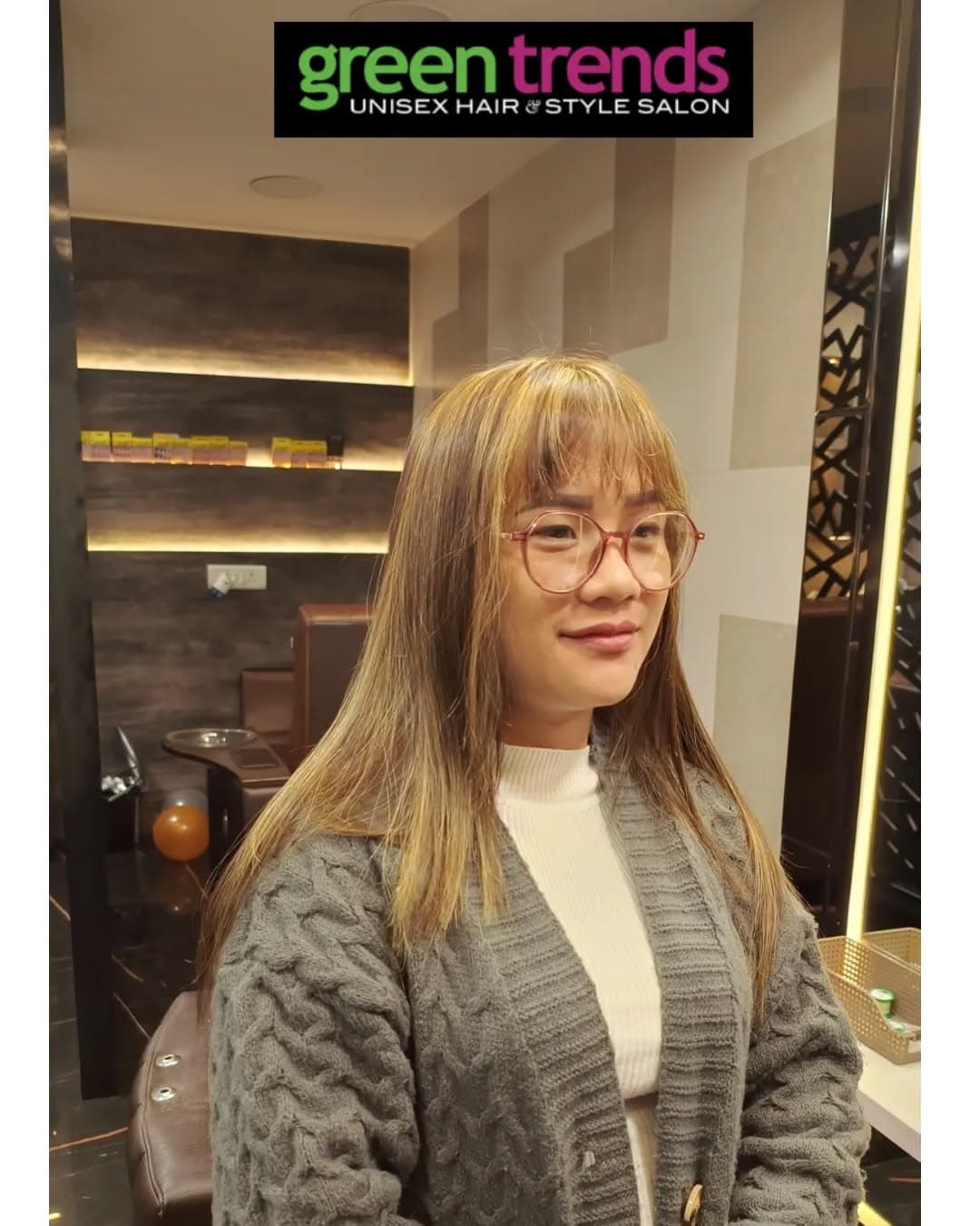 Greens Unisex Salon styling result